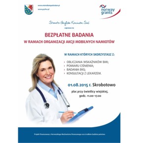 BEZPŁATNE BADANIA W SKROBOTOWIE