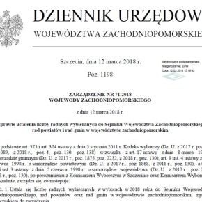 WOJEWODA USTALIŁ LICZBĘ RADNYCH