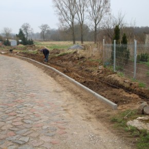 BUDOWA NOWEGO CHODNIKA W WĘGORZYNIE