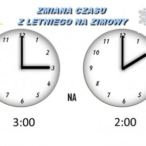 DZIŚ ZMIENIAMY CZAS NA ZIMOWY