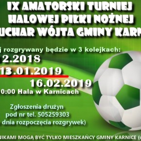 ZMIANA TERMINU II KOLEJKI TURNIEJU HALOWEGO