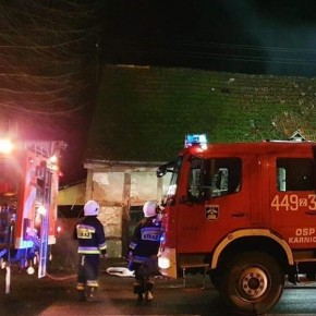 POŻAR PUSTOSTANU W LĘDZINIE POŻAR PUSTOSTANU W LĘDZINIE