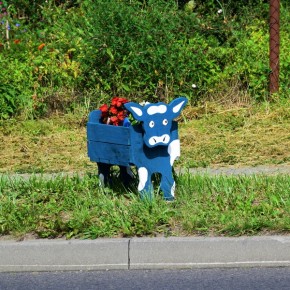 POMYSŁOWE DONICE I WITACZE OZDOBIŁY CERKWICĘ