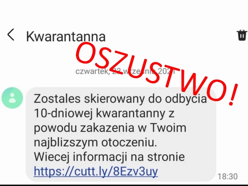 oszustwo kwarantanna