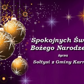 ŚWIĄTECZNE ŻYCZENIA OD SOŁTYSÓW