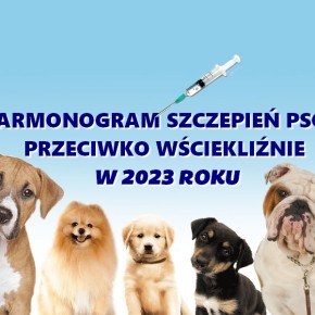 HARMONOGRAM SZCZEPIENIA PSÓW