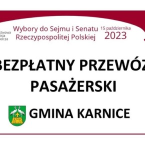 BEZPŁATNY GMINNY PRZEWÓZ PASAŻERSKI W DNIU WYBORÓW