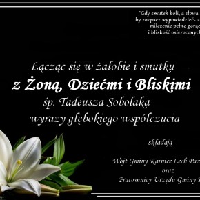 KONDOLENCJE KONDOLENCJE