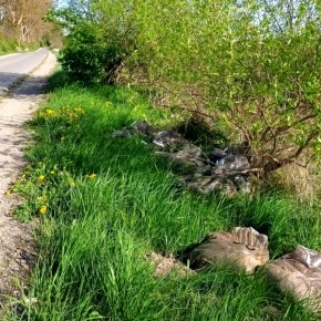 PORZUCONE ODPADY PRZY DRODZE DO CZAPLIC