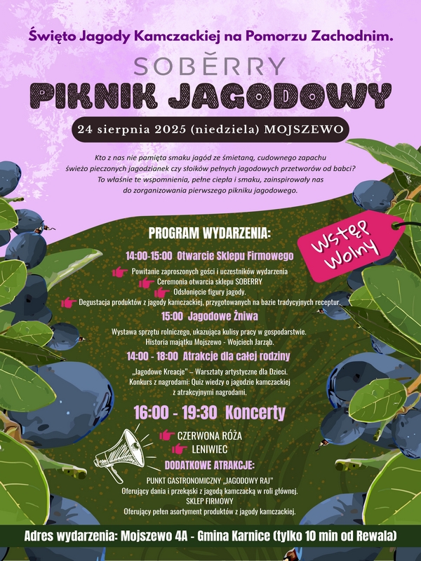 Piknik Jagodowy SOBERRY. 24.08.2025 PLAKAT (1)