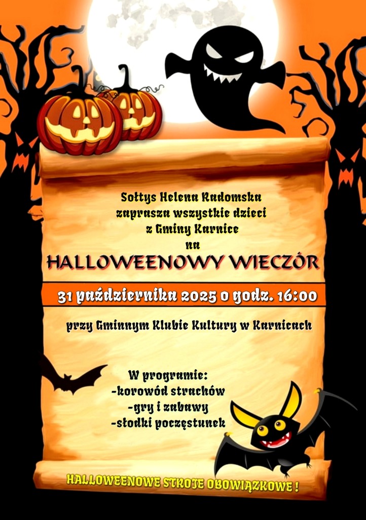PLakat halloween 2025