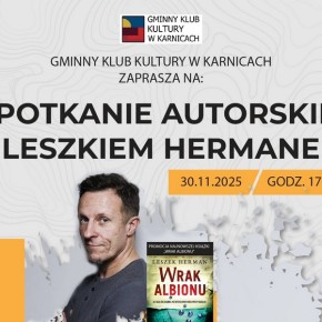 ZAPROSZENIE NA SPOTKANIE AUTORSKIE Z LESZKIEM HERMANEM