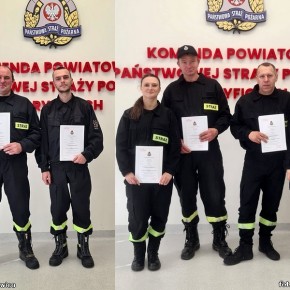 NOWI STRAŻACY-RATOWNICY W NASZEJ GMINIE