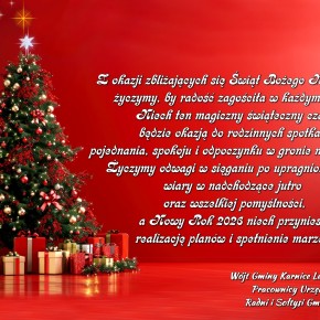 ŻYCZENIA DLA MIESZKAŃCÓW GMINY KARNICE