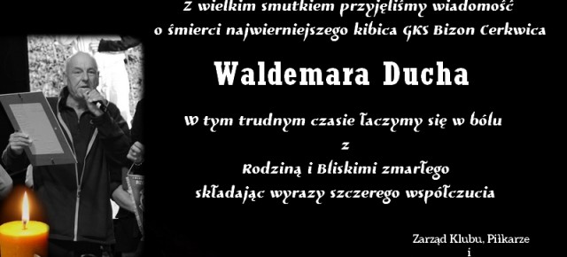 KONDOLENCJE OD GKS BIZON 1977 CERKWICA