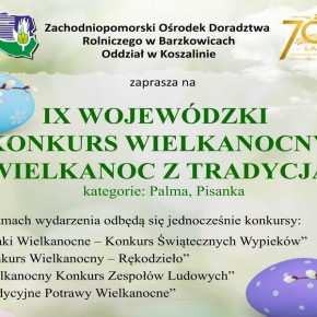 ZODR BARZKOWICE ZACHĘCA DO UDZIAŁU W KONKURSACH WIELKANOCNYCH