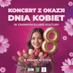 ZAPROSZENIE NA KONCERT Z OKAZJI DNIA KOBIET