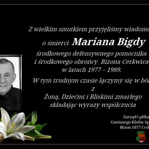 KONDOLENCJE OD BIZONA CERKWICA