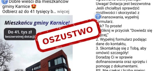UWAŻAJ NA OSZUSTÓW!