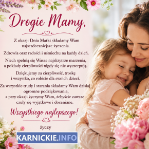 ŻYCZENIA DLA MAM