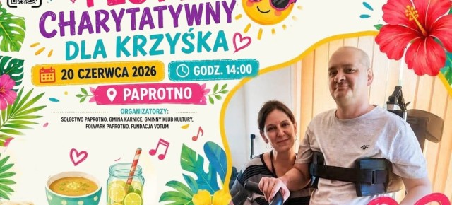 ZAPROSZENIE NA FESTYN CHARYTATYWNY DO PAPROTNA