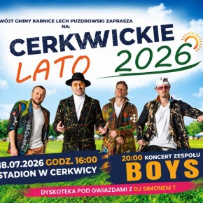 ZAPROSZENIE NA FESTYN „CERKWICKIE LATO 2026”