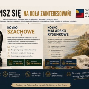 TRWAJĄ ZAPISY DO KÓŁ ZAINTERESOWAŃ W GKK
