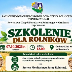 SZKOLENIE DLA ROLNIKÓW